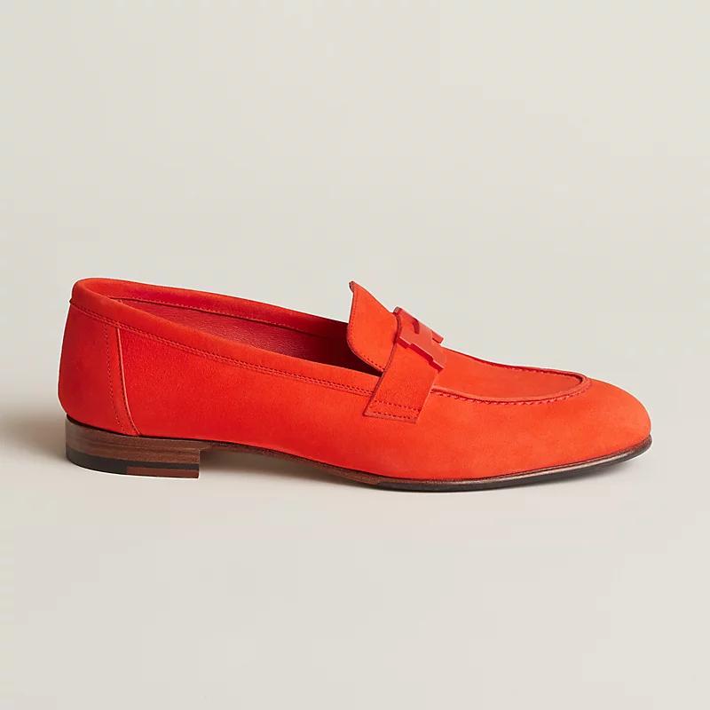 Giày Hermes Paris Loafer Nữ Cam